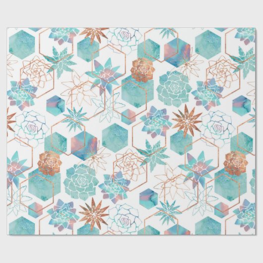 verroeste koperwoestijn cadeaupapier (Vlak)