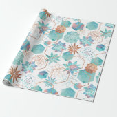 verroeste koperwoestijn cadeaupapier (Uitgerold)