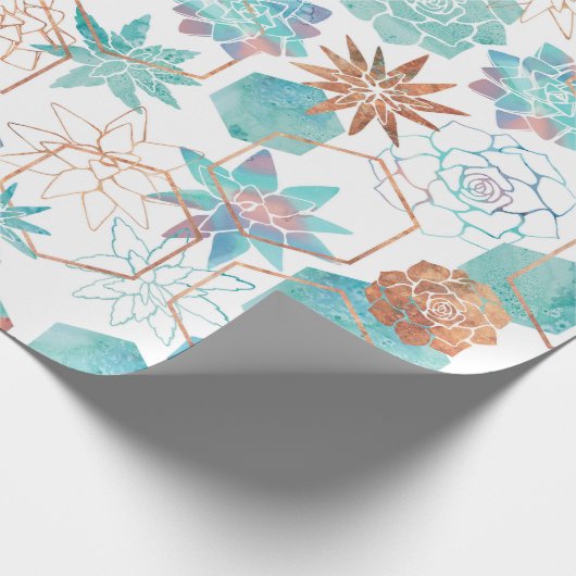 verroeste koperwoestijn cadeaupapier (Hoek)