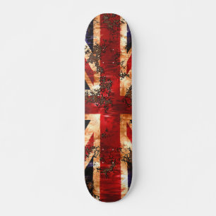 Verroeste Patriotische Vlag van het Verenigd Konin Skateboard