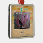 Verroofd roze metalen ornament (Rechts)