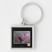 Verroofd roze sleutelhanger (Voorkant)