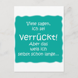 Verrückt! Briefkaart