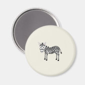 Verrücktes Zebra Magneet (Voorkant / Achterkant)
