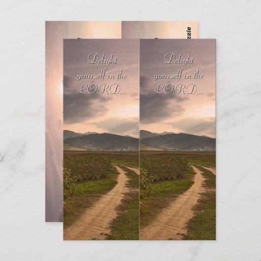 Verruk jezelf in de Heer | Bladwijzer Briefkaart (Voorkant / Achterkant)