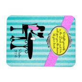 Verruk jezelf in de Heer Psalm 37:4 Bijbel Blauwgr Magneet (Horizontaal)