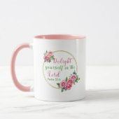 Verruk jezelf in de Heere - Psalm 37:4 Mok (Links)