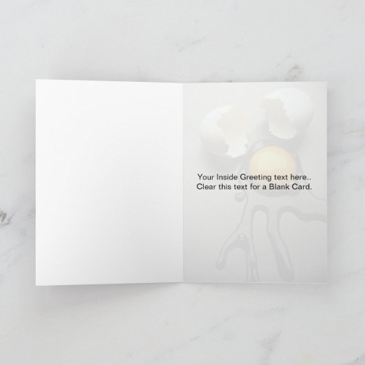 Verrukkelijk gebroken ei kaart (Binnen)