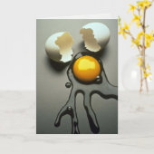 Verrukkelijk gebroken ei kaart (Gele Bloem)