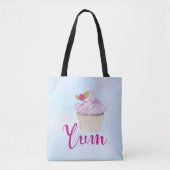 Verrukkelijk roze koekjesbes op top-Yum! Tote Bag (Voorkant)