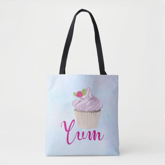 Verrukkelijk roze koekjesbes op top-Yum! Tote Bag (Voorkant)