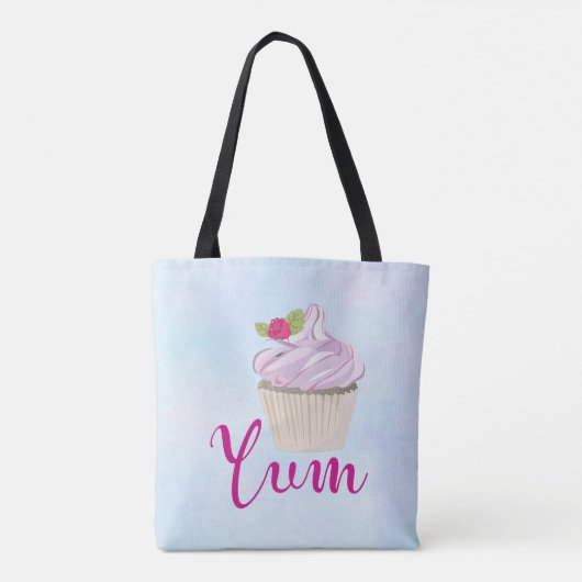 Verrukkelijk roze koekjesbes op top-Yum! Tote Bag (Achterkant)
