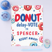 Verrukkelijke donut vertraging: stem" Verkiezingen Flyer (Enkel)