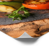 Verrukkelijke gegrilde vleesspiesjes poster (Hoek)