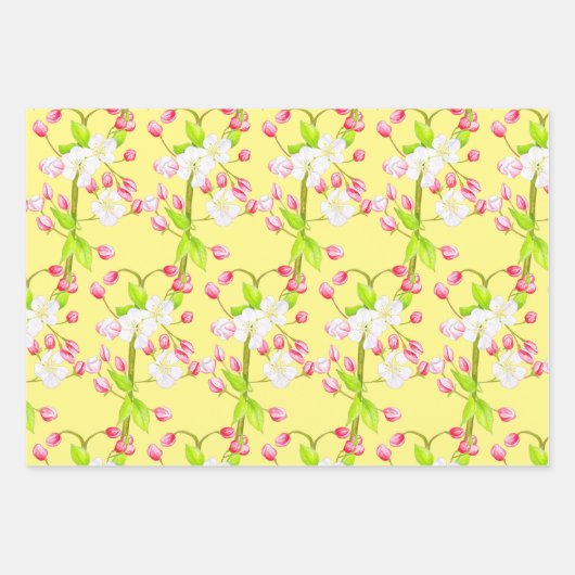 Verrukkelijke lente op wikkelpapier set (M, R, C) Inpakpapier Vel (Voorkant 3)