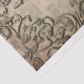 Verrukkelijke, sierlijke verweerde demaskerachterg tissuepapier (Detail)