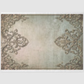 Verrukkelijke, sierlijke verweerde demaskerachterg tissuepapier (Voorkant)