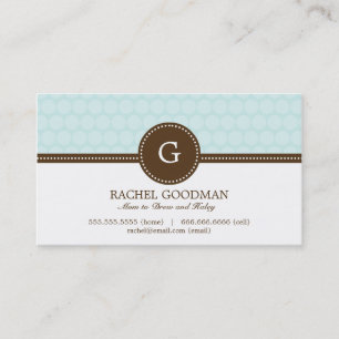 Verrukkelijke Stippen Mama Kaart / Persoonlijk Bel Contactkaartje