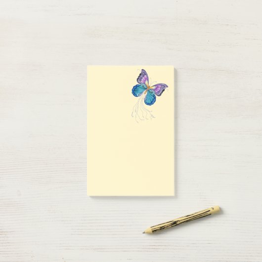 Verrukkelijke Vlinder Post-it® Notes (Op bureau)