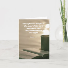 Verrukking in het Woord van God Psalm 1:2 Bijbelve Kaart