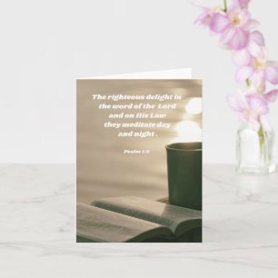 Verrukking in het Woord van God Psalm 1:2 Bijbelve Kaart