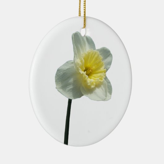 Verrukt Daffodil ~ sierding Keramisch Ornament (Rechts)