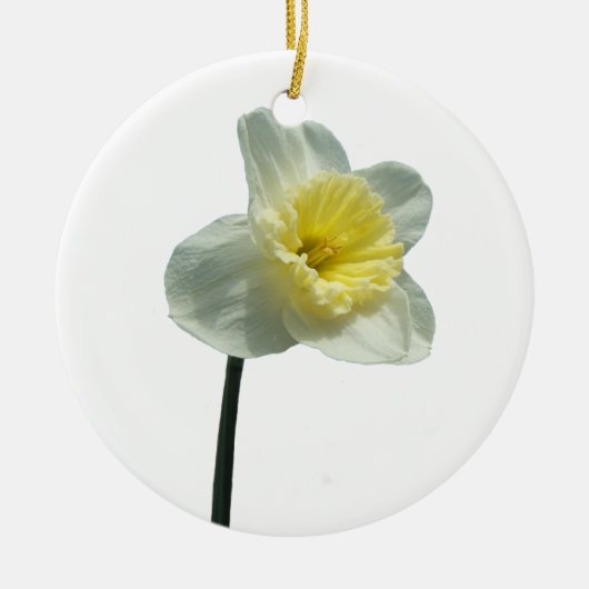 Verrukt Daffodil ~ sierding Keramisch Ornament (Voorkant)