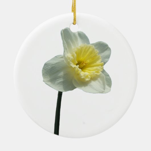 Verrukt Daffodil ~ sierding Keramisch Ornament (Achterkant)
