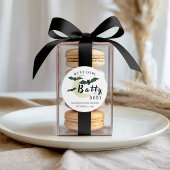 Verrukt over Baby Val Crescent Maan Baby Shower  Vierkante Sticker