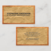 Verrukt papier | Houtgrens Visitekaartje (Voorkant / Achterkant)