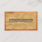 Verrukt papier | Houtgrens Visitekaartje (Voorkant)