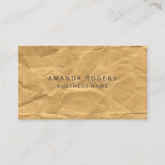 Verrukt papier visitekaartje (Voorkant)