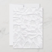 Verrukt witboek, gepersonaliseerd platte notaris notitiekaartje (Achterkant)