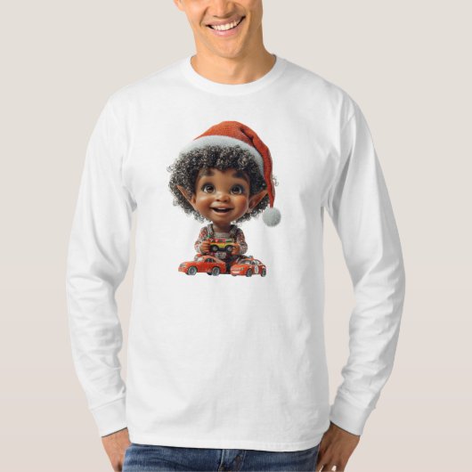 Verrukte Baby Christmas Elf Mannen T-shirt (Voorkant)