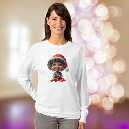 Verrukte Baby Christmas Elf Vrouwen T-shirt
