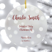 Verrukte Baby Kerst Elf Keramisch Ornament