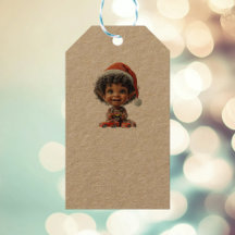 Verrukte Baby Kerst Elf Kraft Gift Labels