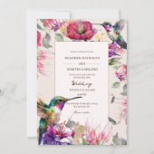 Verrukte Garden Forest Waterverf bruiloft Kaart (Voorkant)