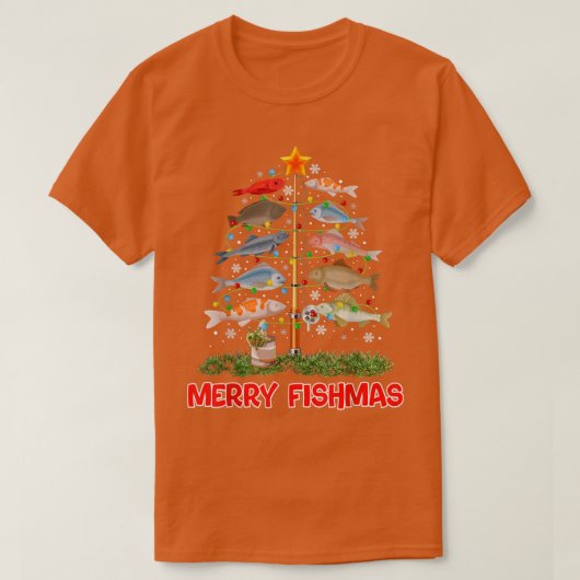 Verry Fishmas kerstboomdecor Gevist Lover F T-shirt (Design voorkant)