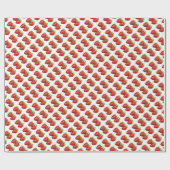 Vers aardbeienpatroon cadeaupapier (Vlak)