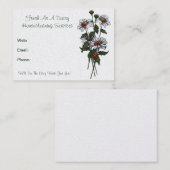 vers als Daisy: Huishoudelijke diensten, schoonmaa Visitekaartje (Voorkant / Achterkant)