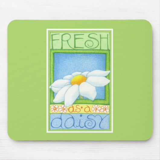 vers als Daisy Mousepad Muismat (Voorkant)