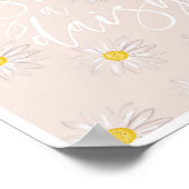 Vers als Daisy Multiple Daisies Peach Poster (Hoek)