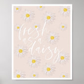 Vers als Daisy Multiple Daisies Peach Poster (Voorkant)