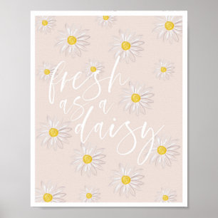 Vers als Daisy Multiple Daisies Peach Poster