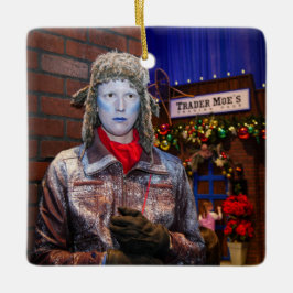 Vers, bevroren keramisch ornament