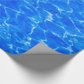 Vers blauw water cadeaupapier (Hoek)