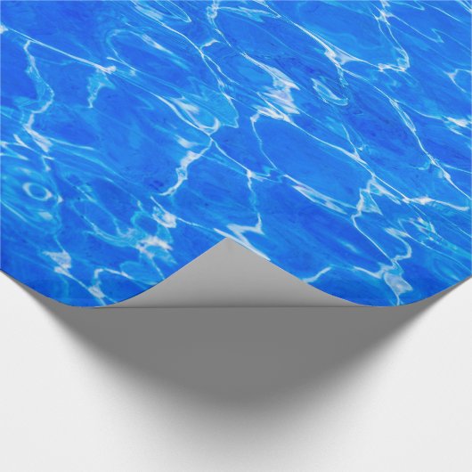 Vers blauw water cadeaupapier (Hoek)