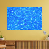 Vers blauw water canvas afdruk (Insitu (Woonkamer))