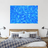Vers blauw water canvas afdruk (Insitu (Slaapkamer))